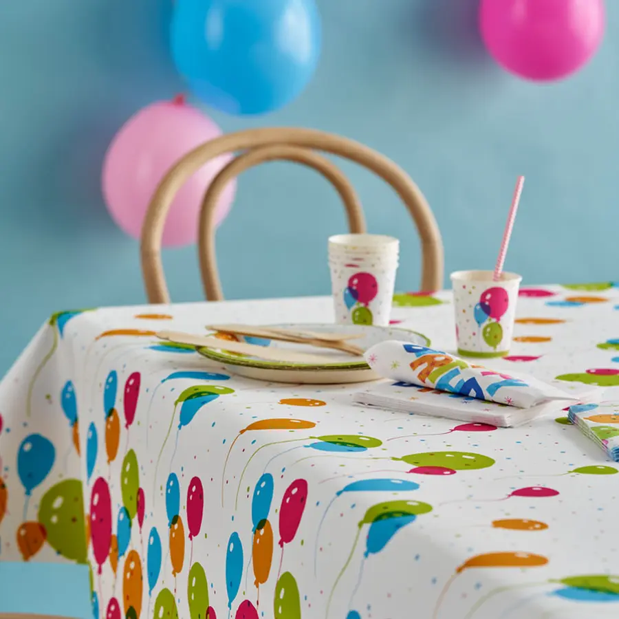 MG-Paper Tablecover трпезна хартиена прекривка 138 x 220 cm - Балони - Image 2