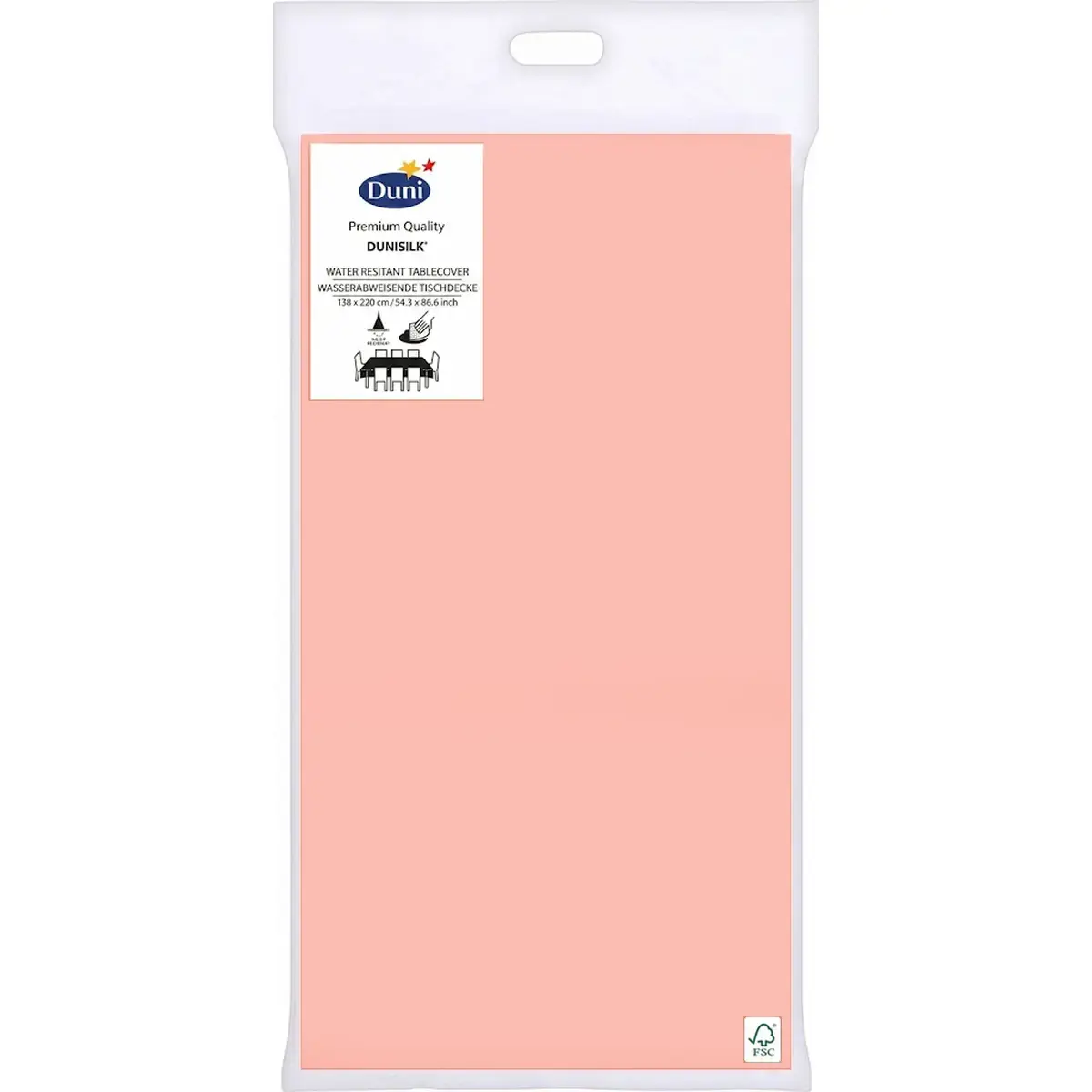 Dunisilk® Tablecover трпезна прекривка 138 x 220 cm - Розе