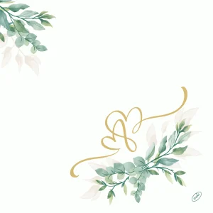 Салвети Bio Dunisoft® 40 x 40 cm, 60/1 - Љубовни срца