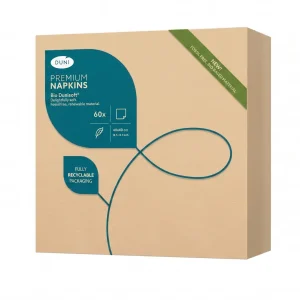 Салвети Bio Dunisoft® 40 x 40 cm, 60/1 - Природна браон
